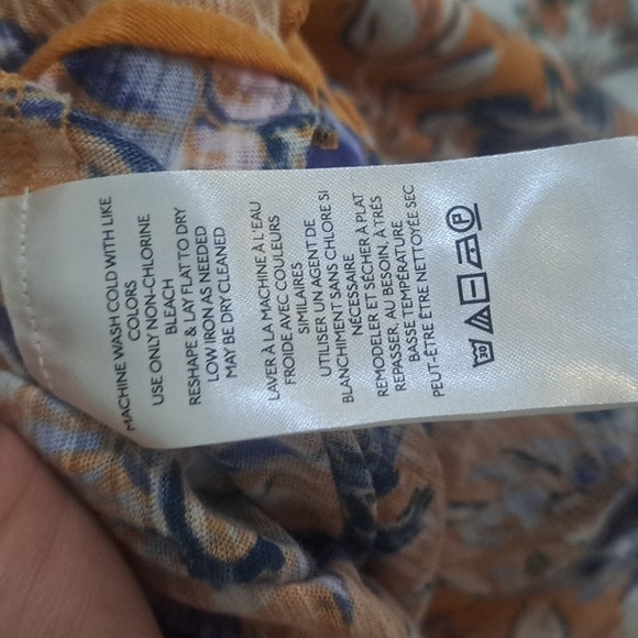 NWT FREE PEOPLE Dreamed of Your  Floral Ruched Long sleeve size medium - Picture 11 of 11